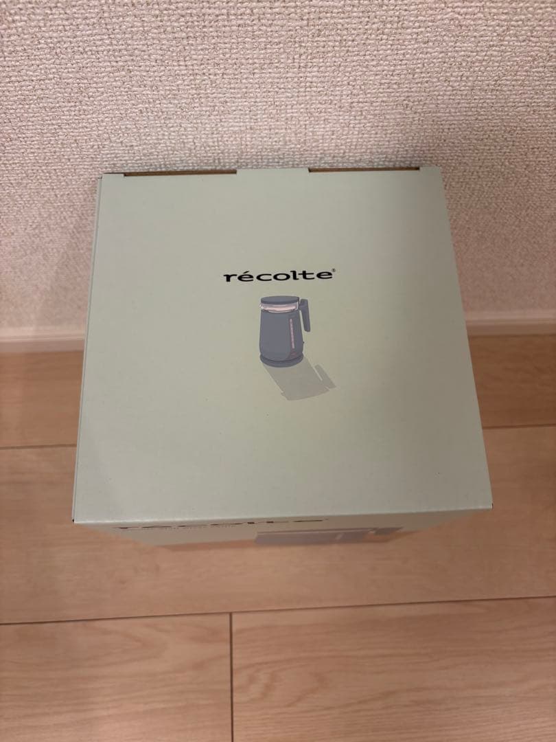 recolte レコルト ダブルウォールガラスケトル ペールブルー 電気ケトル