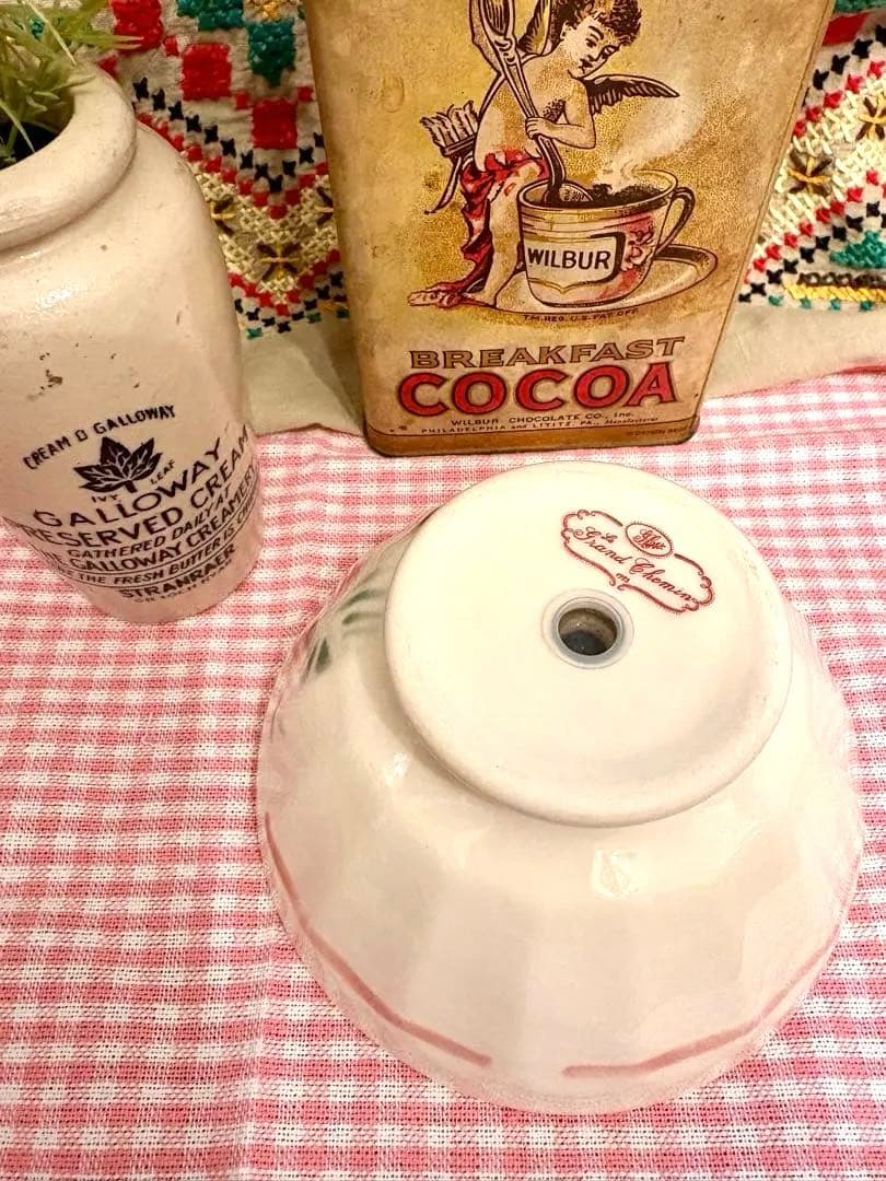 ●未使用激レア●Manyマニー♡グランシュマン陶器花柄ガーデンボウル2個セット