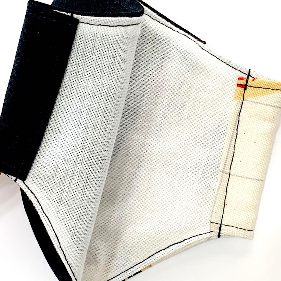 No.390  オーダーマスク　将棋 × 黒　ハンドメイド　おまとめ割