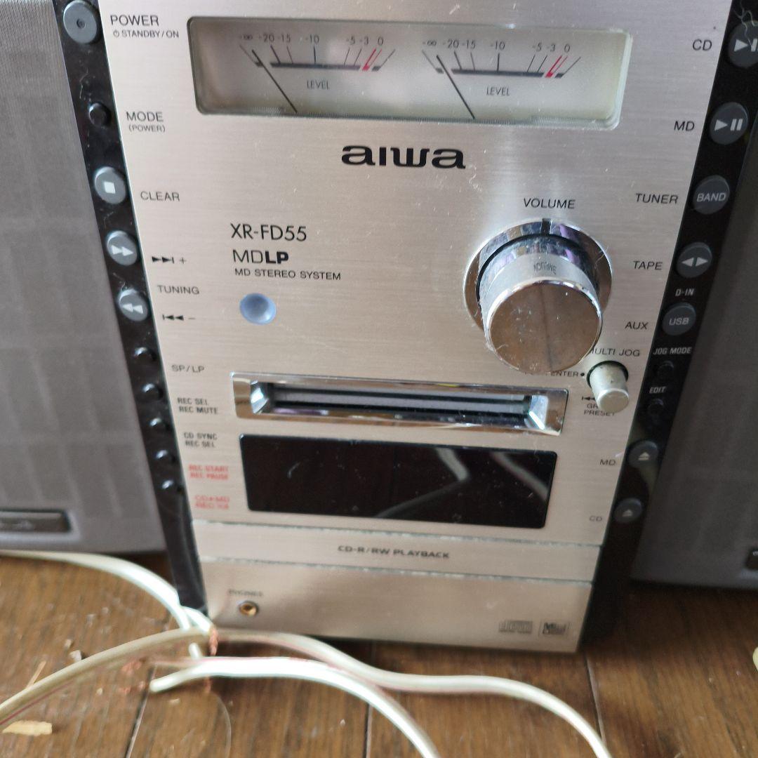 aiwa XR-FD55 MDステレオシステム オーディオ　コンポ
