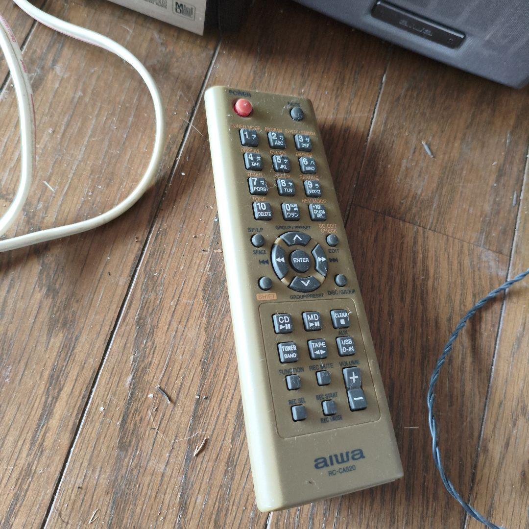 aiwa XR-FD55 MDステレオシステム オーディオ　コンポ