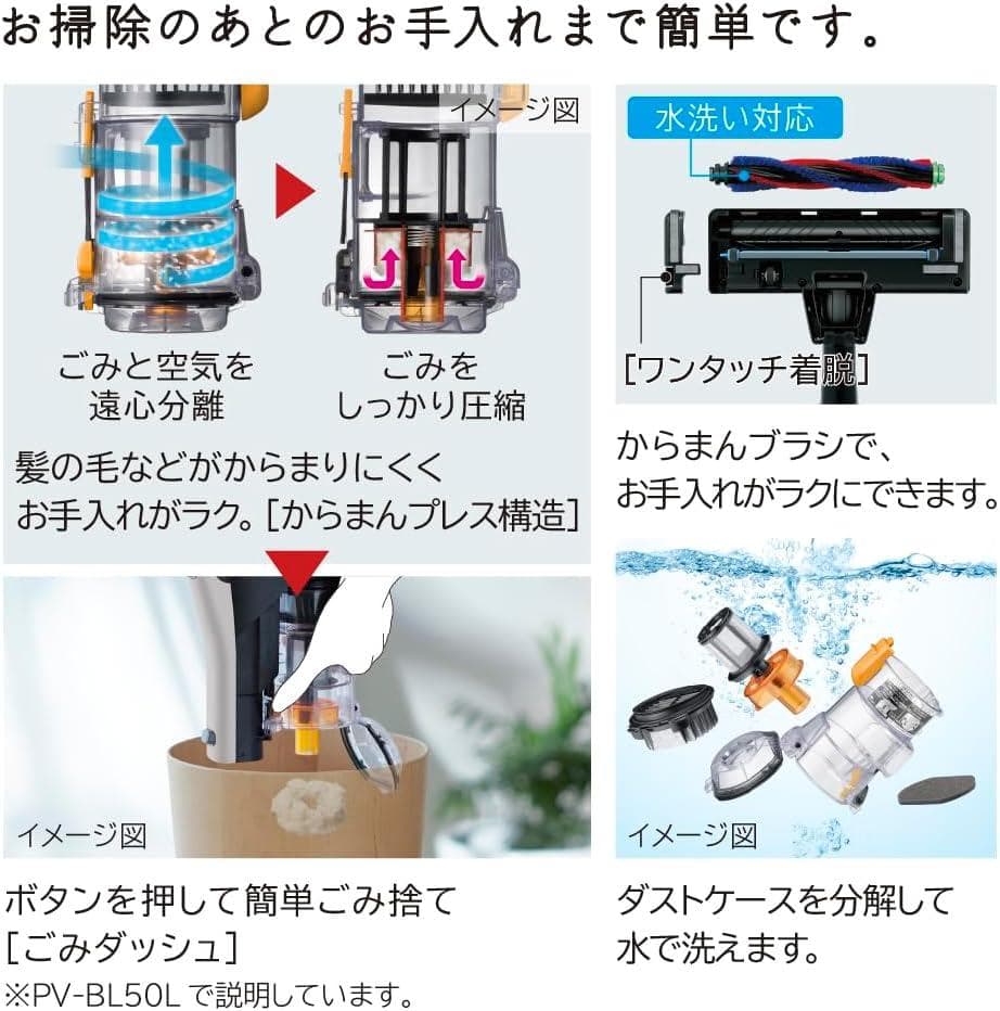 【開封済み】日立 掃除機 パワかるスティック コードレス PV-BL30L C