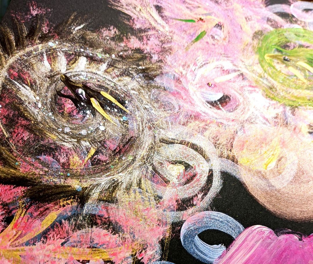 開運絵画　❀龍円舞❀融合　神からのご褒美