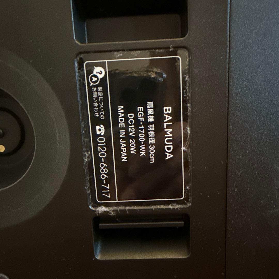 バルミューダ　扇風機 The GreenFan EGF-1700-WK