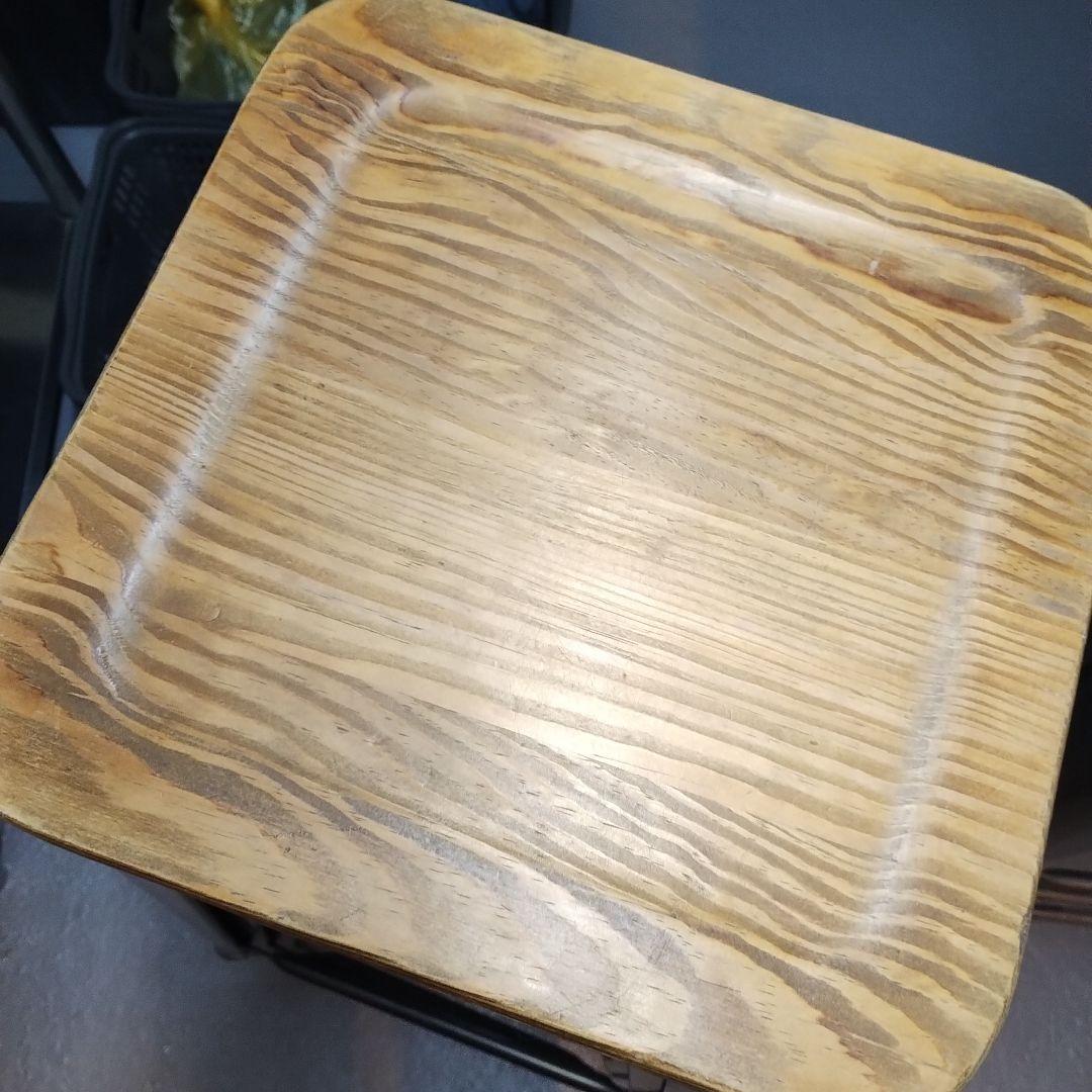 スタッキングバースツール 黒と木目調