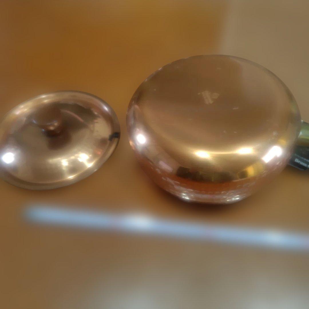 島本製作所　エスエスの 銅鍋 片手鍋 真鍮部分あり