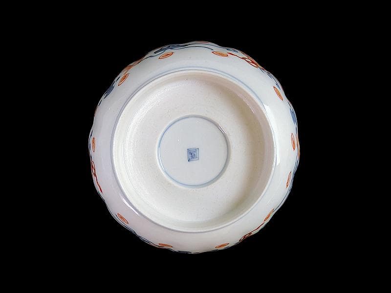 古伊万里　金襴手　牡丹に松竹梅の図　大振膾皿　３客　C784AS-CFz