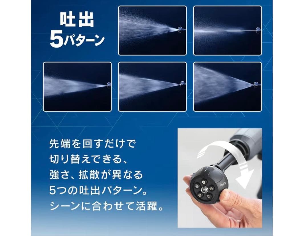 【新品未使用】アイリスオーヤマ充電式ハンディウォッシャーHANDY WASHER