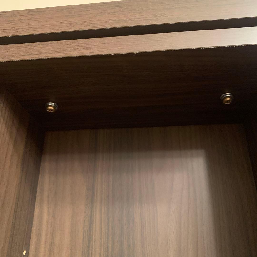 ダークブラウン本棚 モダンデザイン