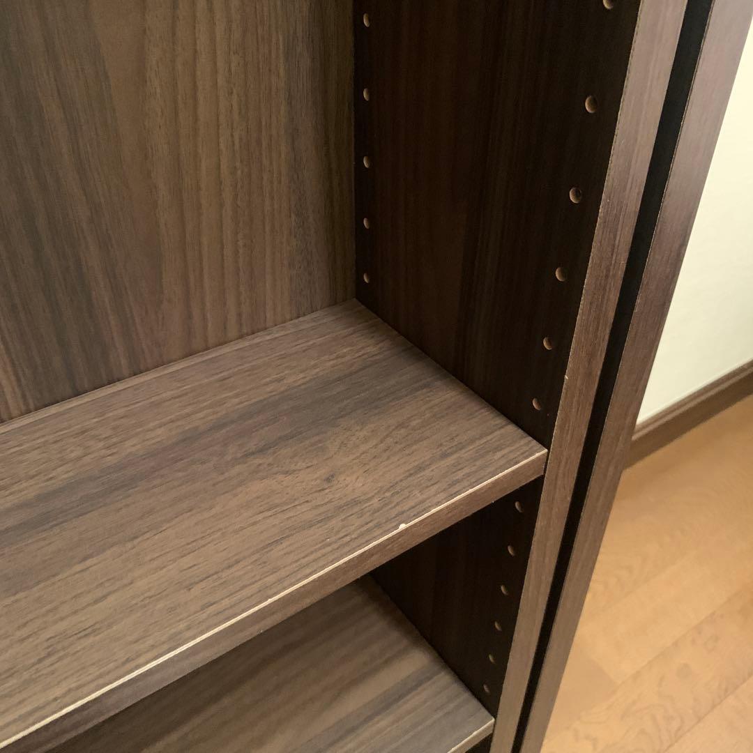 ダークブラウン本棚 モダンデザイン