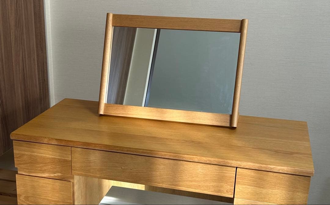 【美品】 unico SOLK(ソルク)　デスク・ミラー　セット販売