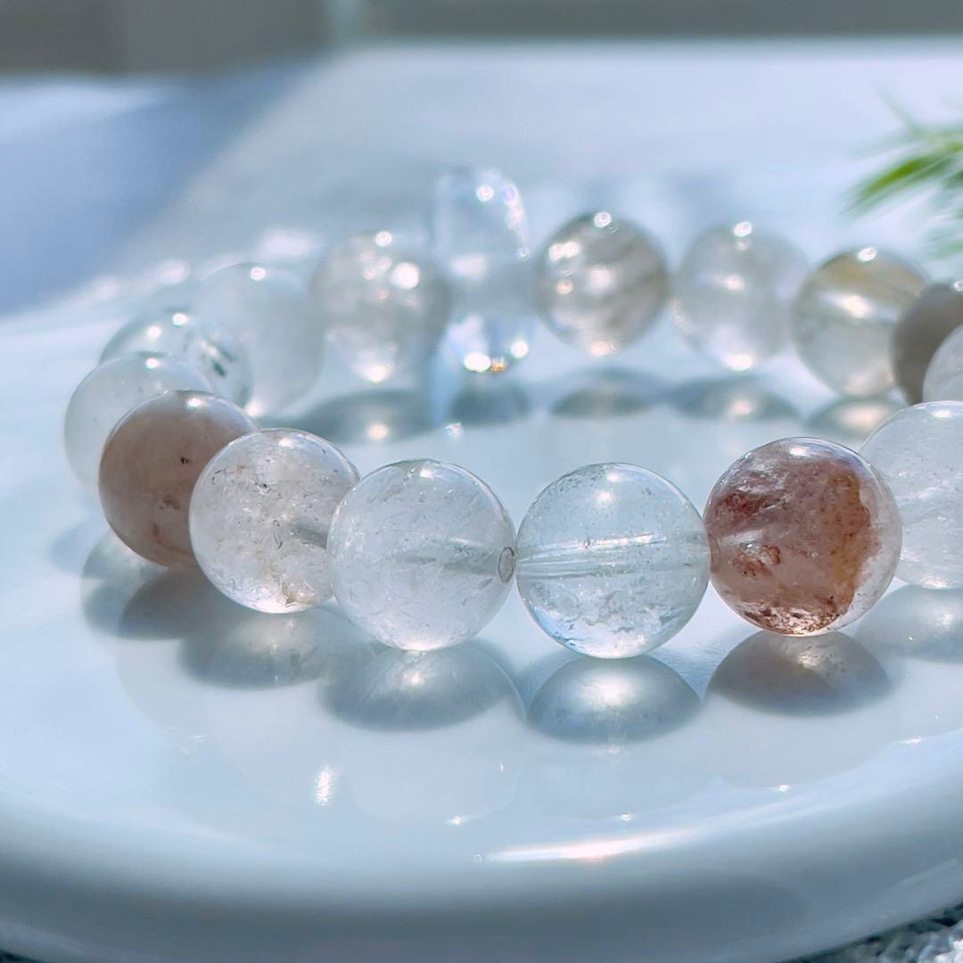 ガネッシュヒマール産水晶勾玉&ヒマラヤクォーツブレス