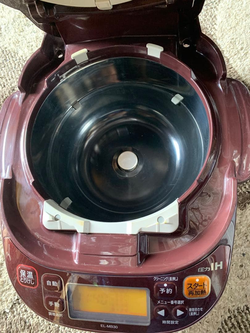 EL-M030 IH電気圧力鍋 2.5L ワインレッド