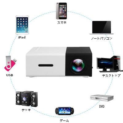 プロジェクター　テレビ　TV ブラック　黒　白　ホワイト　白黒　バイカラー　携帯