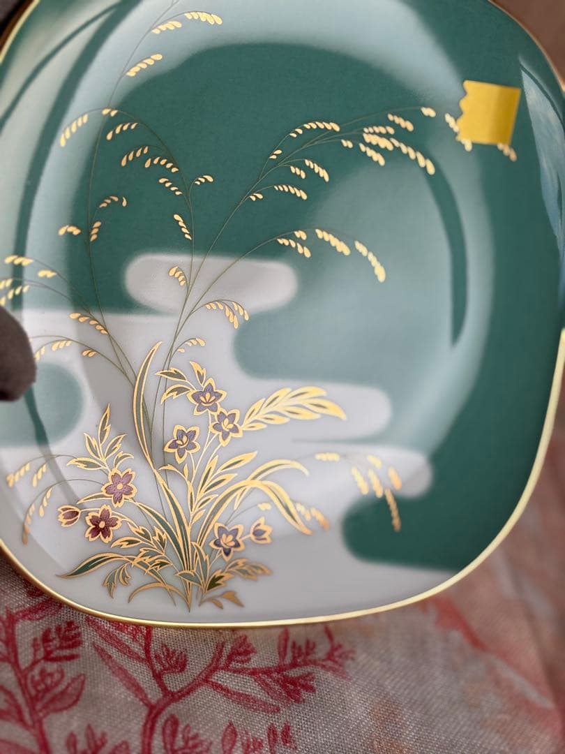 ノリタケ　ハナリンス大型プレートと取り皿5枚