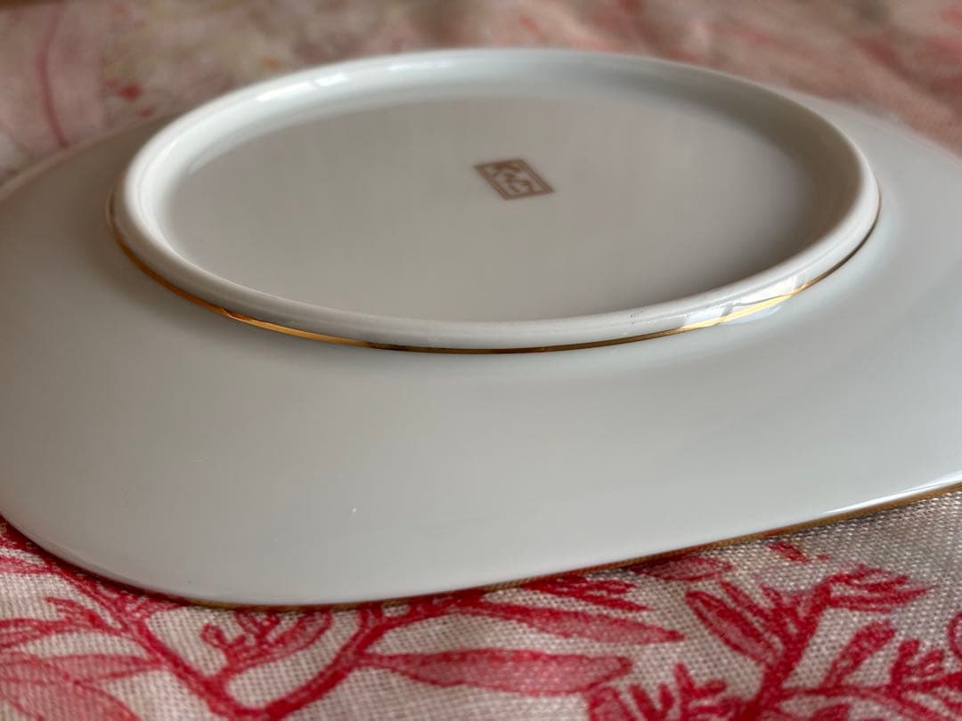 ノリタケ　ハナリンス大型プレートと取り皿5枚