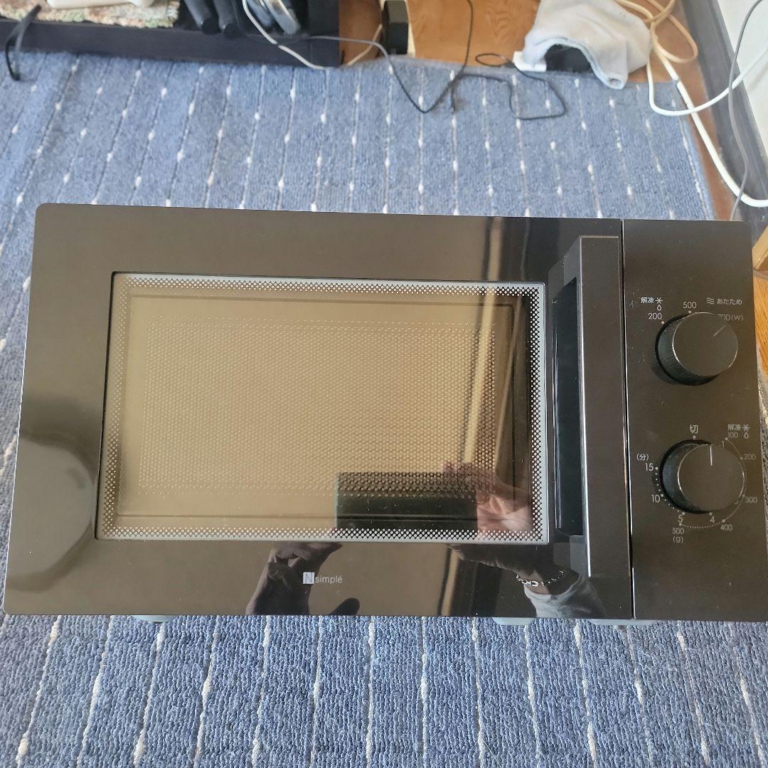 電子レンジ700W 2024年製 ニトリ黒 新品 愛知県豊川市