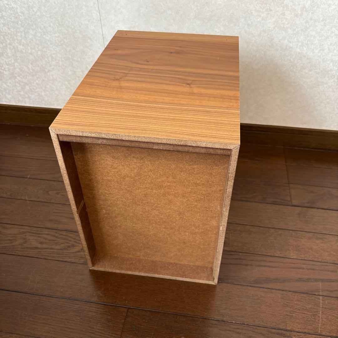 【良品】無印良品 木製収納ケース 引出式 2段 ウォールナット 廃盤