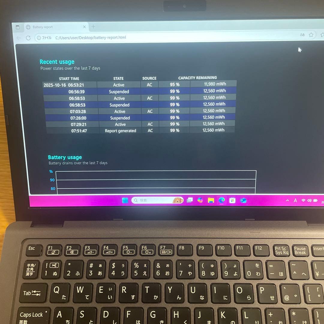 美品VAIO✨i5＆高速SSD⭐薄型軽量✨Windows11✅Office