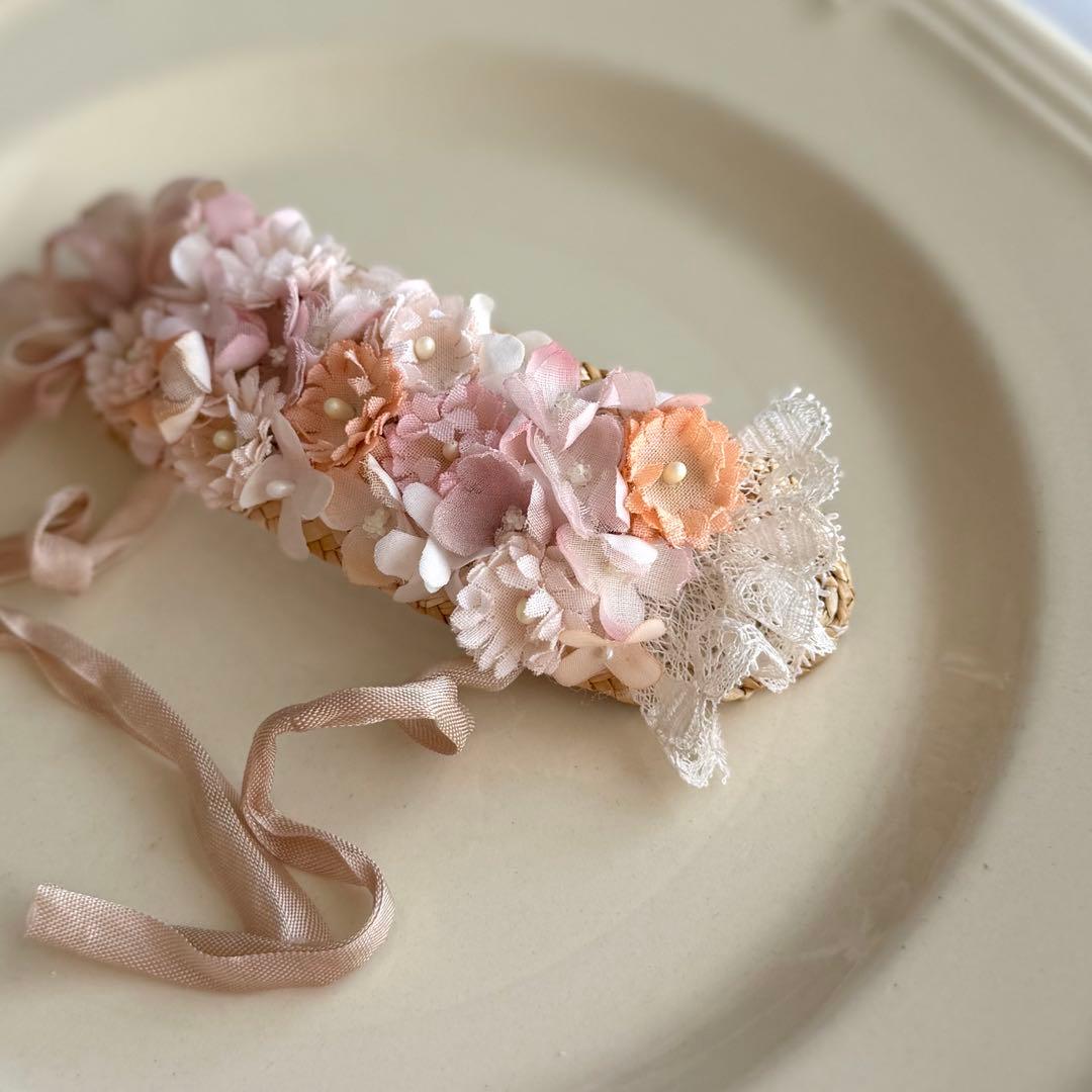 ブライスsize布花ヘッドドレスセット◾️ハンドメイド アウトフィット ぬいぐるみ