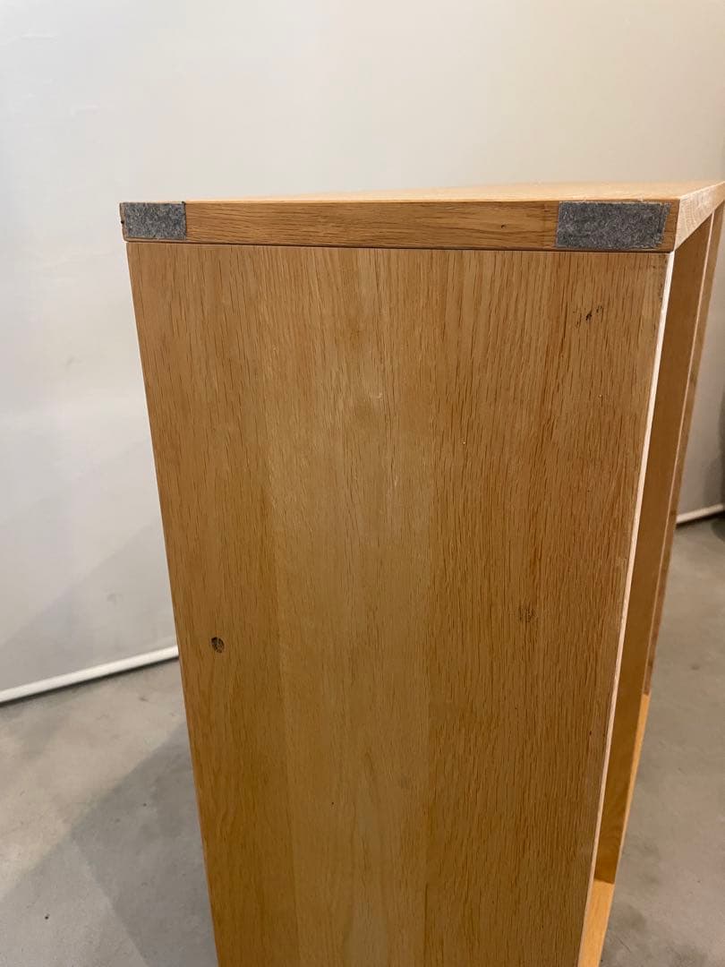 無印良品 スタッキングシェルフ 2段 ワイド オーク材 MUJI 本棚