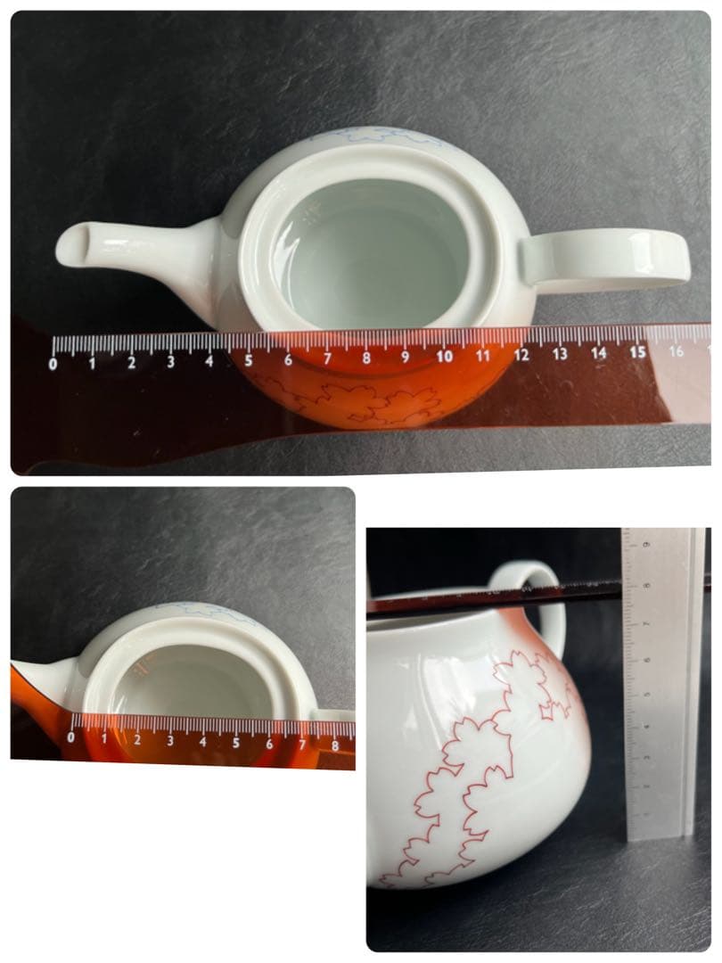 伊万里焼　畑萬陶苑　茶器セット　さくら　急須　湯呑み2点　小皿2枚　もてなし揃