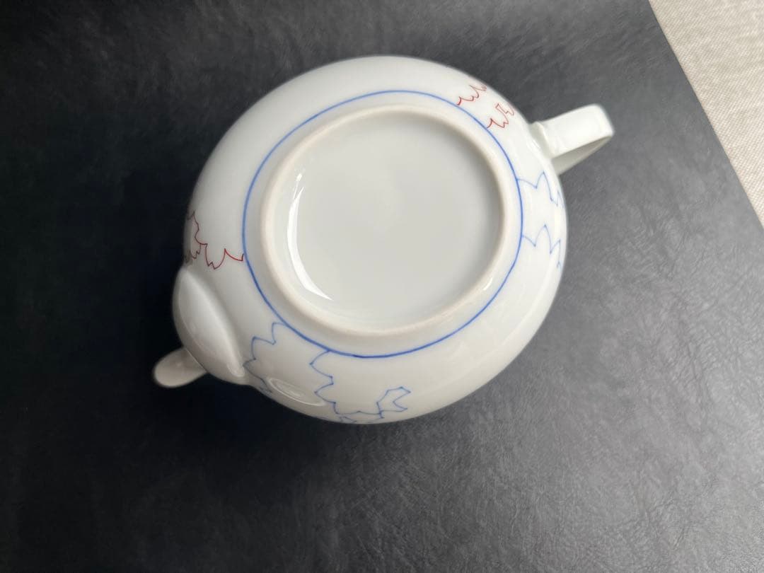 伊万里焼　畑萬陶苑　茶器セット　さくら　急須　湯呑み2点　小皿2枚　もてなし揃