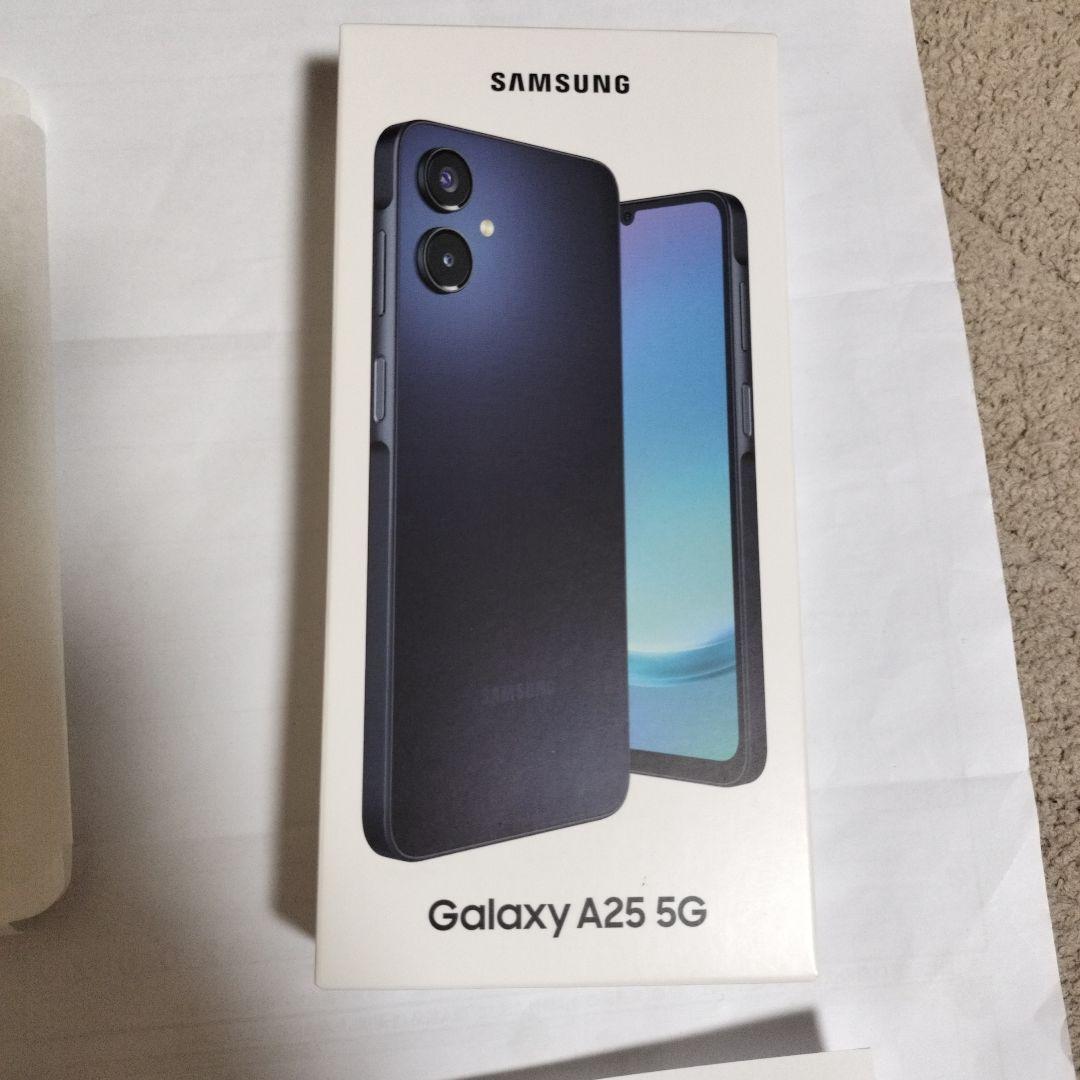 Samsung Galaxy A25 5G（ブラック）ケース付,フィルム貼付け済
