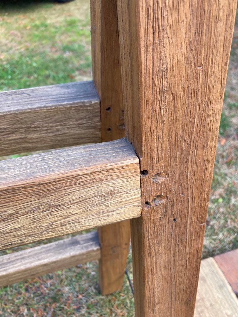 組み立て式　ビンテージ　折りたたみテーブル　アンティーク調