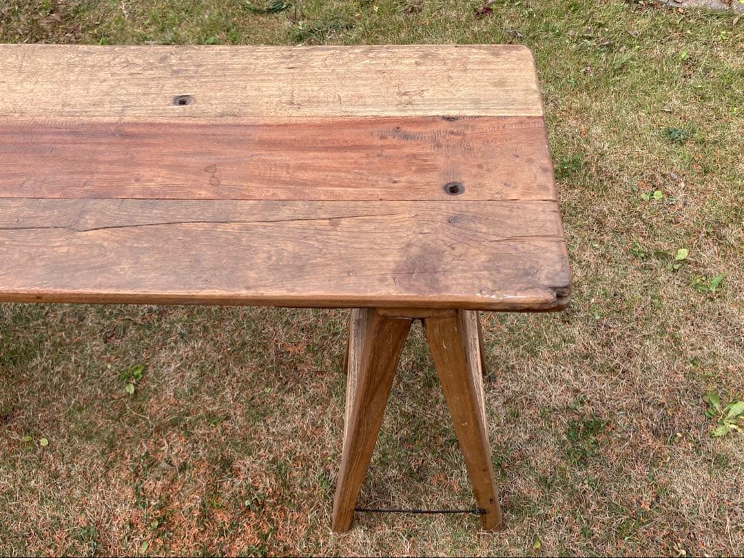 組み立て式　ビンテージ　折りたたみテーブル　アンティーク調