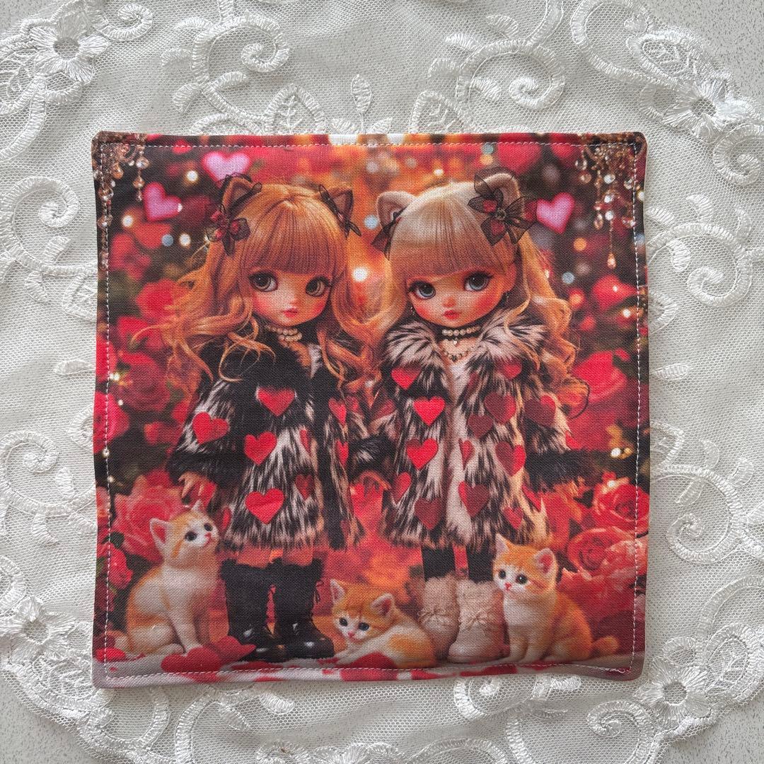 scrunchy♡handmade【ハンカチ598】