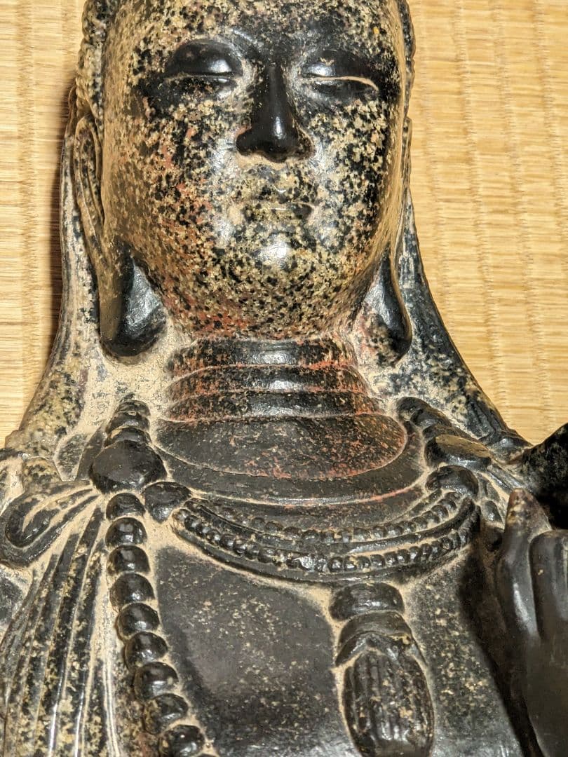 ♦観音菩薩立像 仏教美術 仏像 苦難厄除け 飾り 古美術骨董品 彫りの良い作品