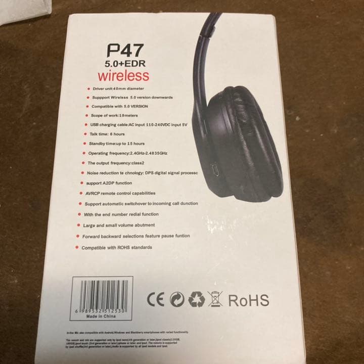 新品未使用！Bluetoothフルワイヤレスヘッドホン