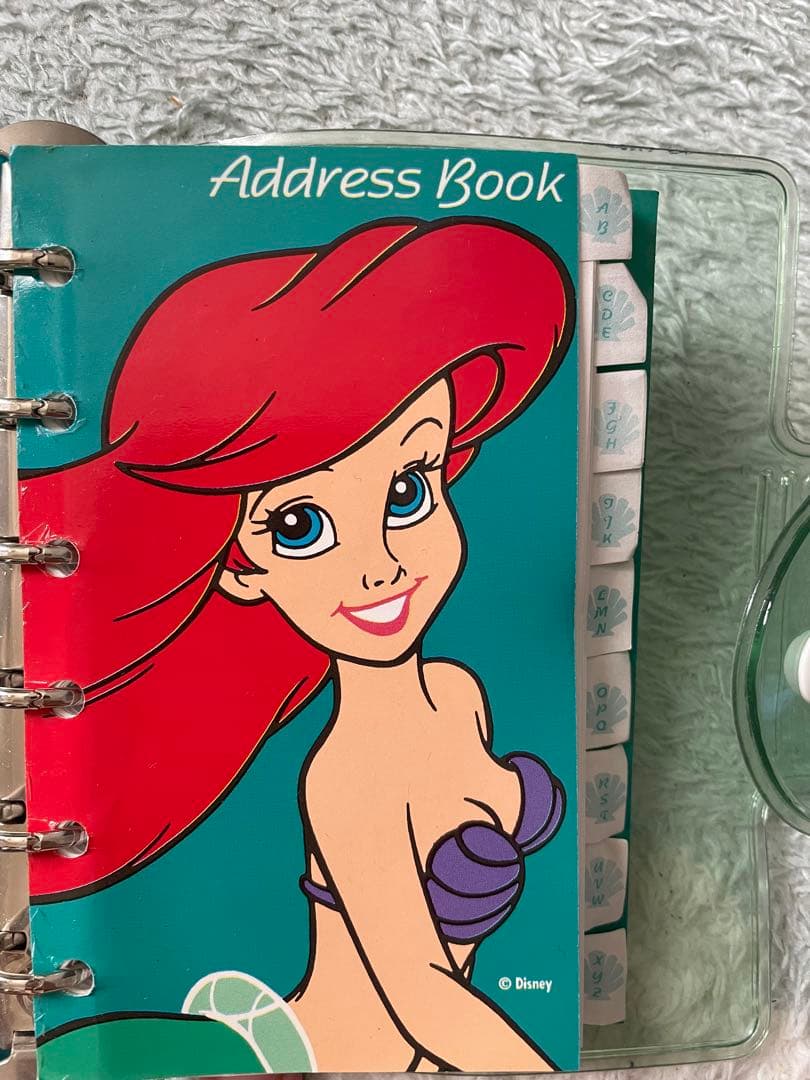 希少品 レア リトルマーメイド アリエル レトロ アドレス帳 未使用品