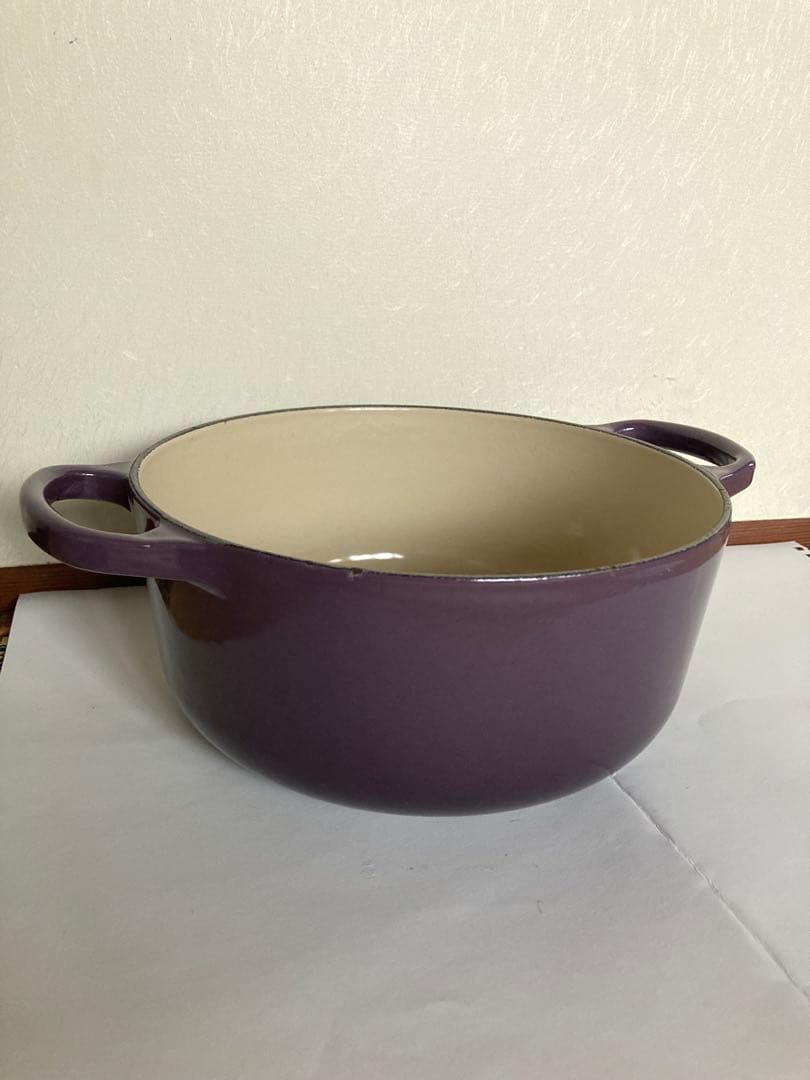 LE CREUSET 両手鍋 パープル 20センチ