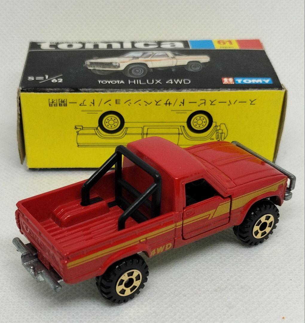 《黒箱トミカ61-3-4》トヨタハイラックス4WD【ゴールド タンポ】未使用美品