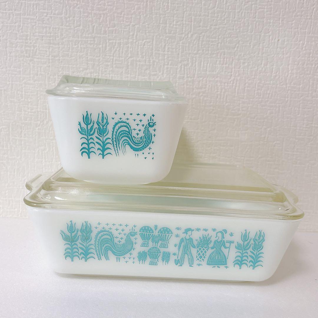 219 PYREX バタープリント レフセット　2p