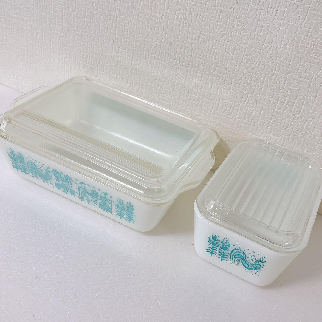 219 PYREX バタープリント レフセット　2p