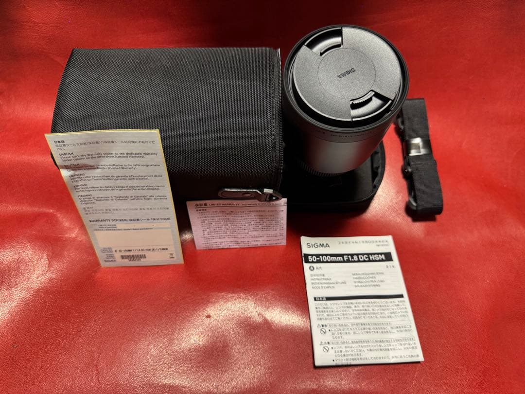 (ほぼ未使用)SIGMA 50-100mm F1.8 DC HSM Art EF