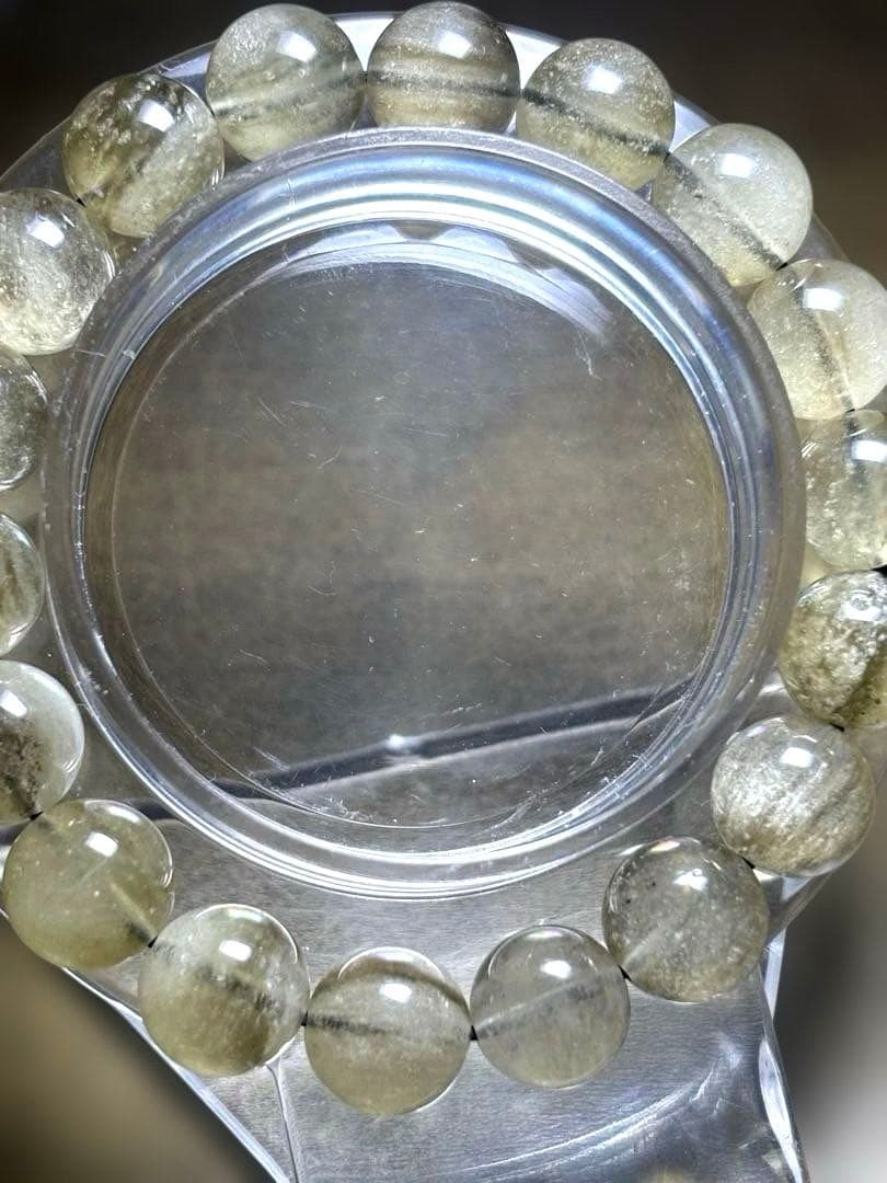 【新入荷】　ブラックリビアンブレスレット約10.8㎜（新品未使用）高品質　幸運