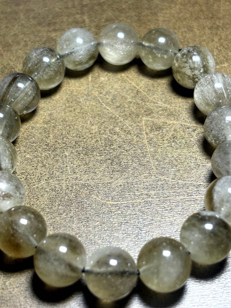 【新入荷】　ブラックリビアンブレスレット約10.8㎜（新品未使用）高品質　幸運