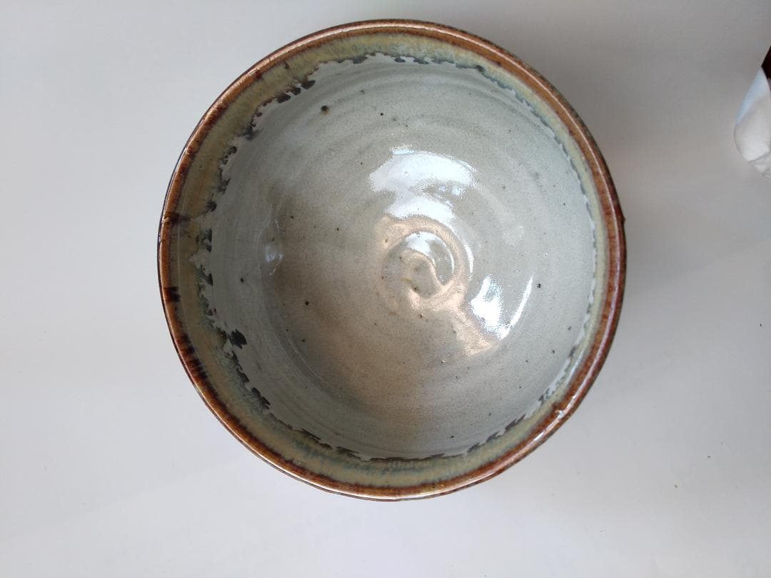 茶道具 丹山窯 小峠葛芳 作 灰釉塩笥 茶碗 共箱 共布 栞 茶器 抹茶碗 新品