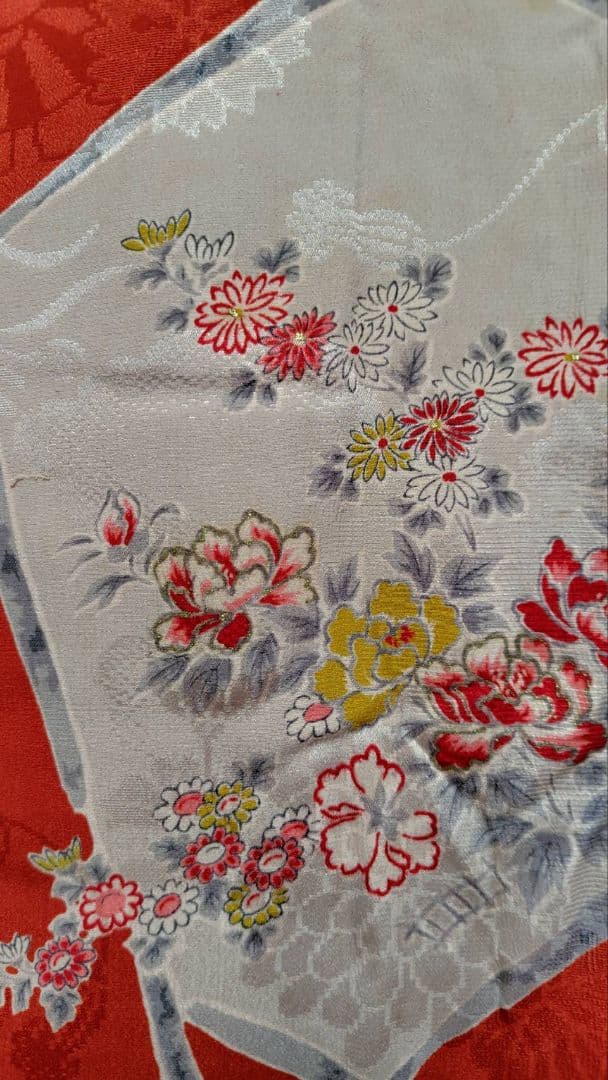 RK331アンティーク子供着物ジュニアサイズ着丈144センチ裄丈63正絹美品