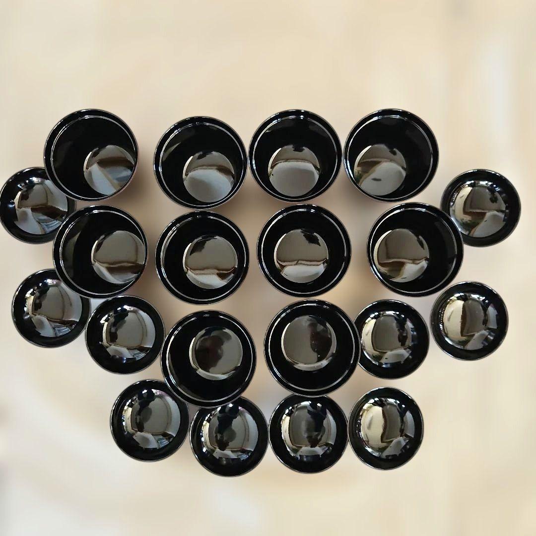 レトロ　姫小椀　朱金銀刷毛目　風車　10客　和モダン　和風　お椀　食事会