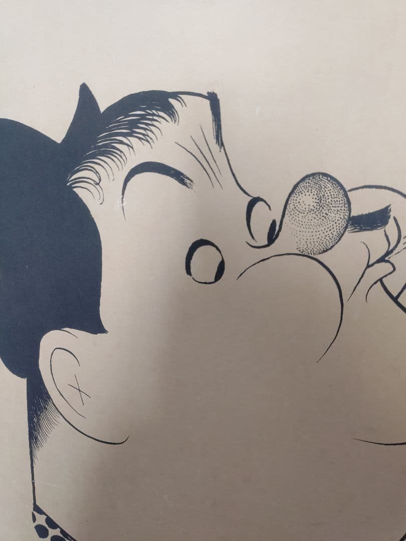 ビンテージ　ローレル＆ハーディー　プリントポスター　アメリカン雑貨