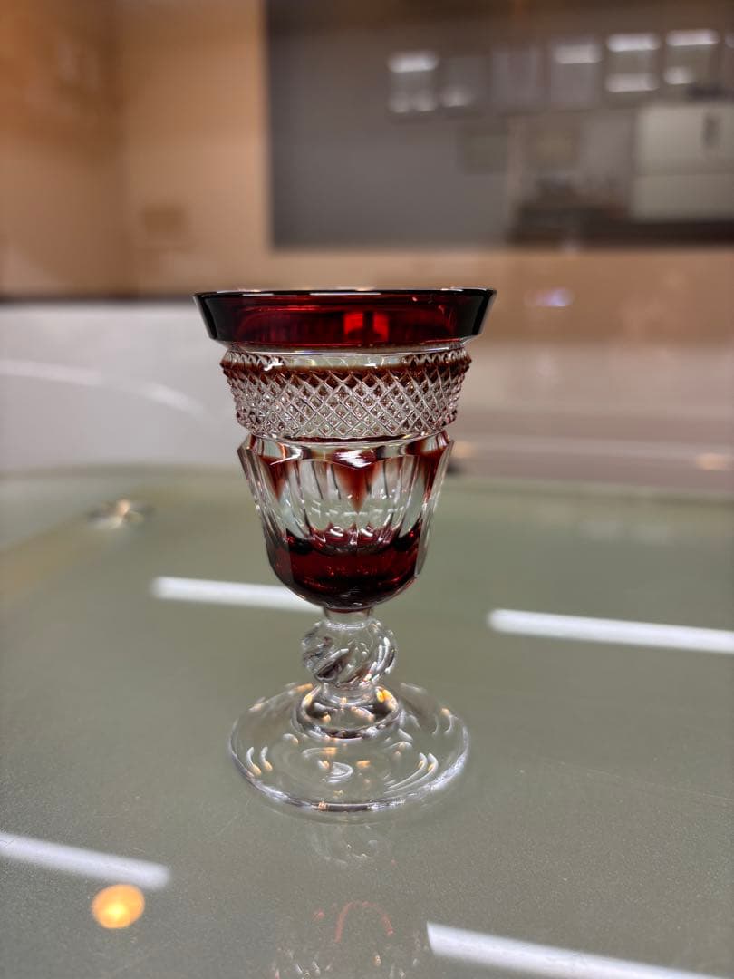 希少品　色被切子グラス5個セット （江戸切子 薩摩切子）