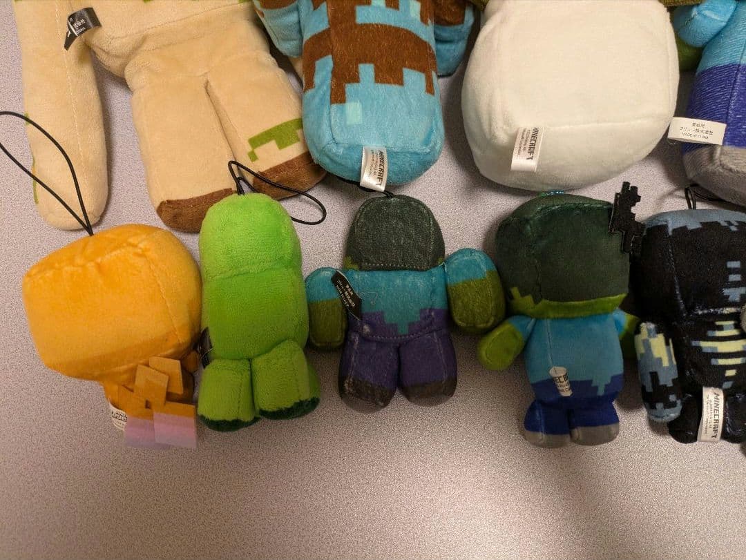 【美品】マイクラ　敵キャラ　ぬいぐるみセット