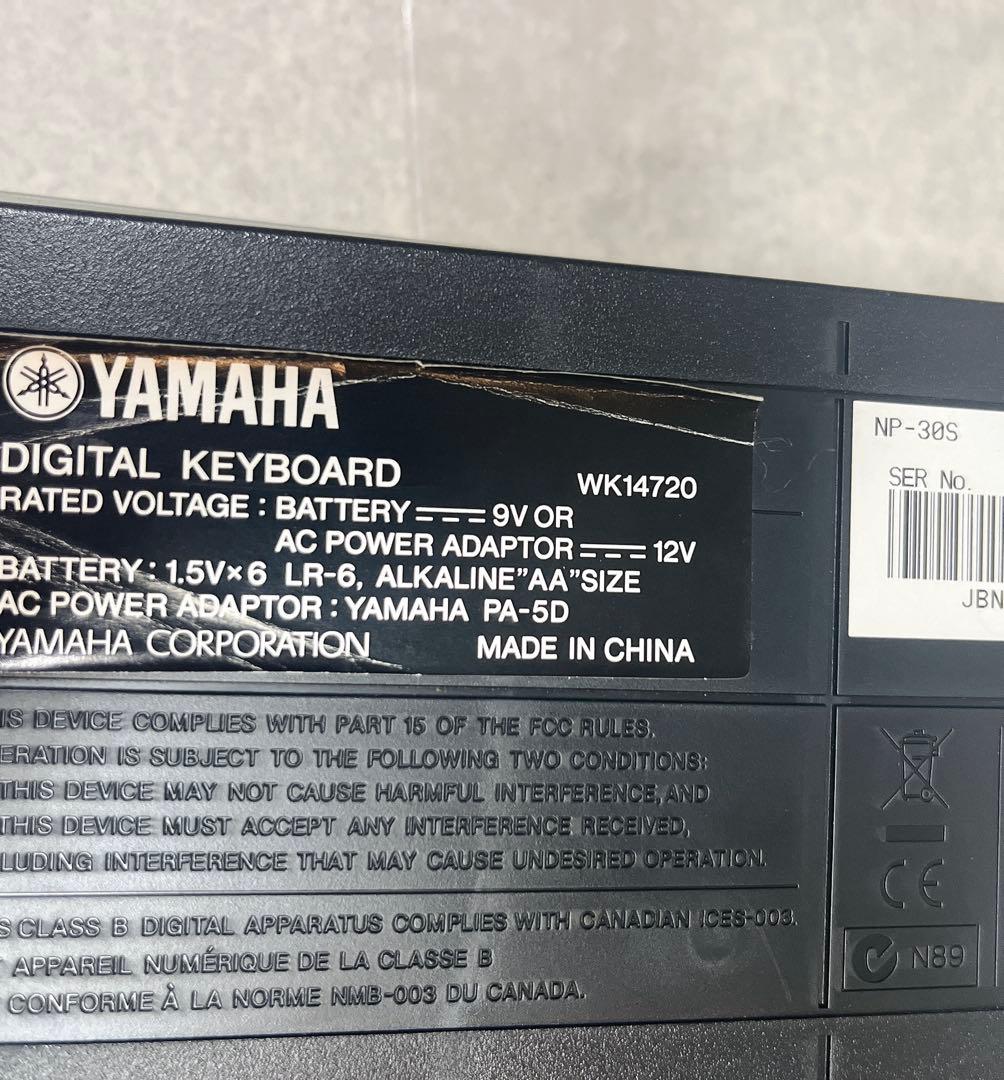 YAMAHA 電子ピアノ76鍵盤Portable grand NP30