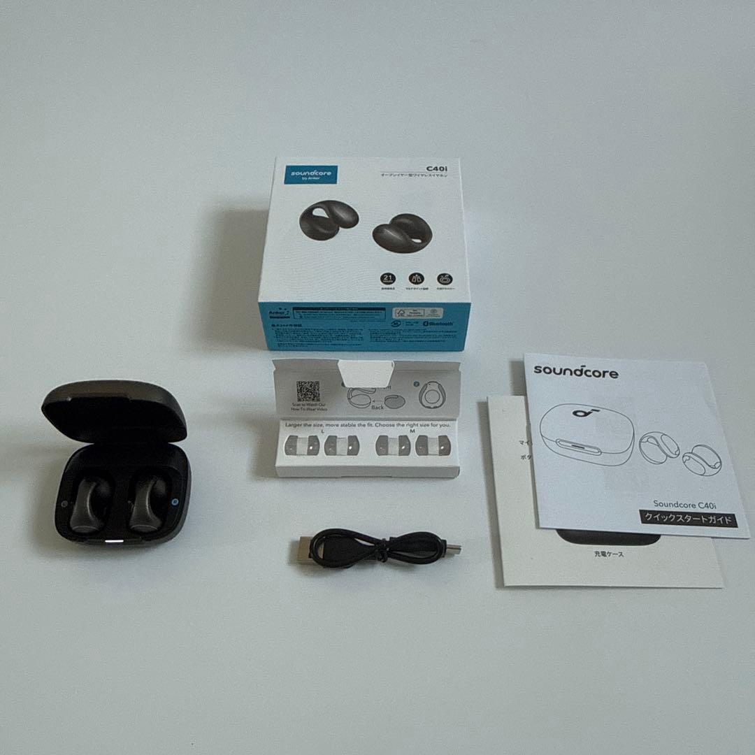 【美品】Anker Soundcore C40i イヤーカフ型ワイヤレスイヤホン