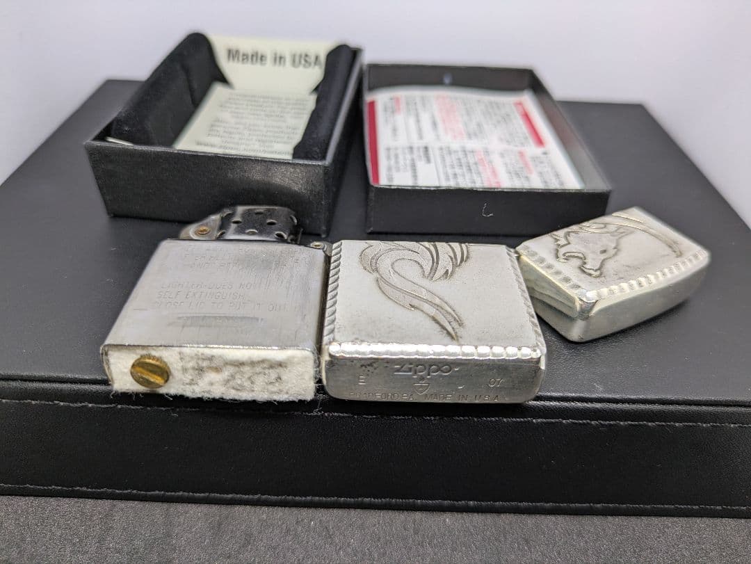 zi 55　ウルフ　アーマー　サイドハンマートーン　両面加工　ジッポー